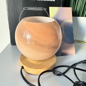 Round Tan Electric Wax Warmer